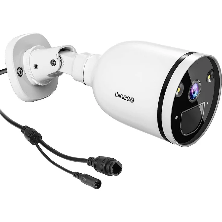 Winees Außen Überwachungskamera, 2.4/5GHz 4MP 2K WLAN mit intelligentem Alarm, Nachtsicht und Spotlight, wetterfest, einfache Installation