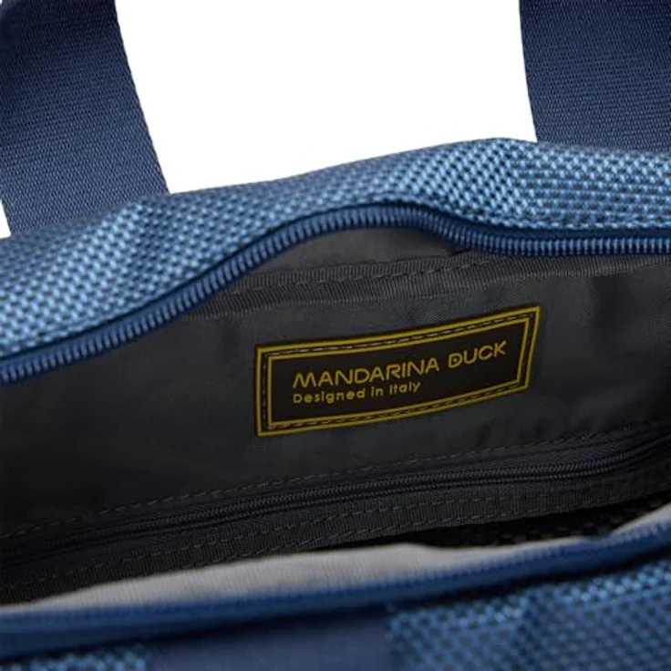 Mandarina Duck Zephyr Aktentasche 38 cm (15.35"), langlebige Notebooktasche aus Polyester, Blau, mit Schutzfach für Laptops bis 39 cm – Bild 2