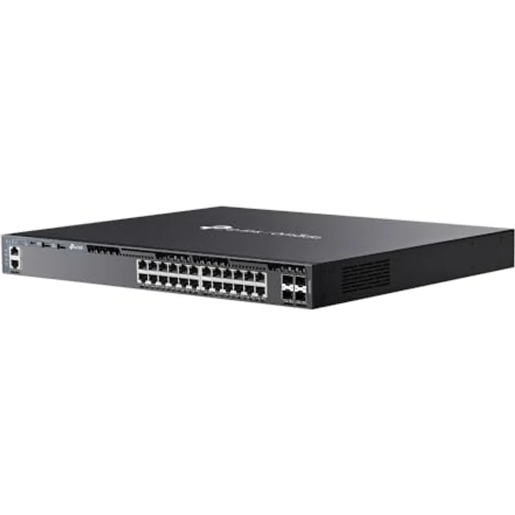TP-Link OMADA 24-PORT GIGABIT STACKABLE L3 MANAGED SWITCH WITH 4 10GE SF (24 Ports), Schwarz – Bild 3
