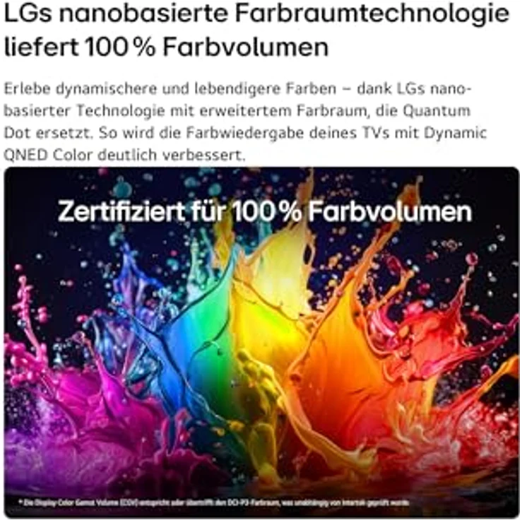LG 85QNED7EB3A TV 85 Zoll (215 cm) 4K QNED Mini LED AI TV (α7 Gen9 4K AI Prozessor, webOS 26, 60Hz (VRR bis zu 60Hz)) [Modelljahr 2026] – Bild 3
