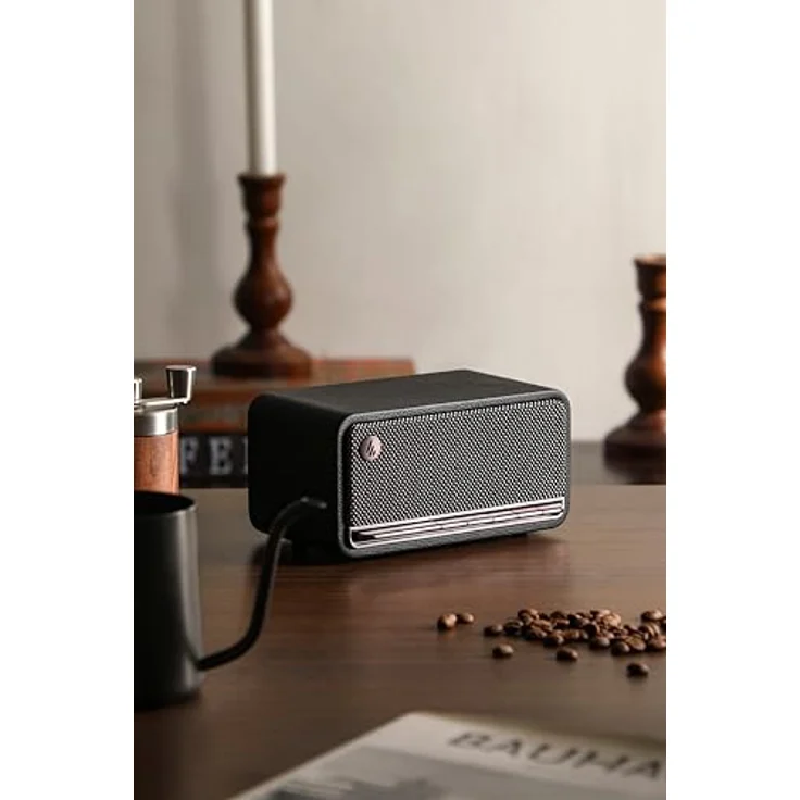 EDIFIER MP230 - Tragbarer Bluetooth-Lautsprecher im Retro-Design, kabellos. Wiedergabe über Bluetooth, AUX und Micro SD Karte, Holzgehäuse, 20W, MDF, Vintage-Tasten – Bild 2