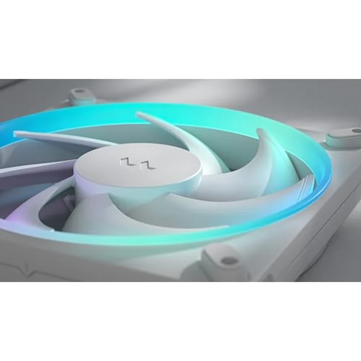 Fractal Design Momentum 12 RGB, 120 mm Gehäuselüfter mit 16 ARGB LEDs, leise, LCP Flügel, FDB-Lager, weiß – Bild 5