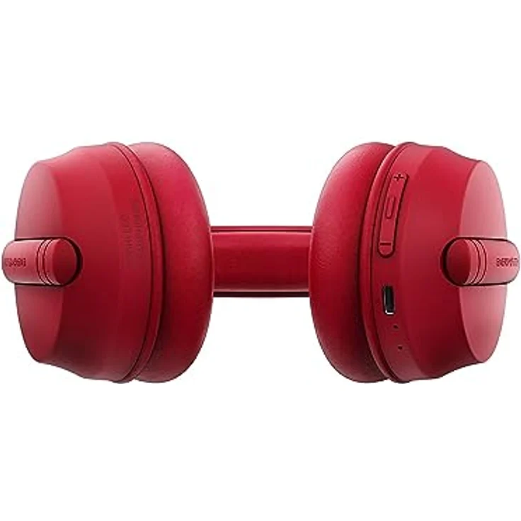 Energy Sistem Hoshi ECO Headset, Drahtloser Kopfbügel mit aktiver Geräuschunterdrückung, Bluetooth 5.3, 23 Stunden Akkulaufzeit, Rot – Bild 5