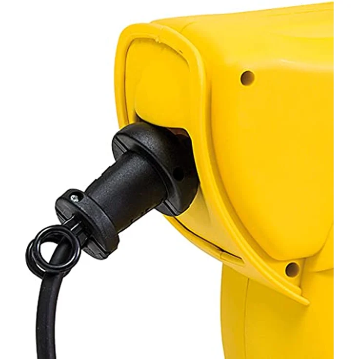 Brennenstuhl Kabeltrommel Automatik IP44 - Automatischer Kabelaufroller für aussen (16+2m Kabel, für Wand- und Deckenmontage, IP44) gelb – Bild 3
