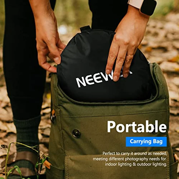 Neewer 5-in-1 60 x 90 cm (24 x 36 Zoll) Fotostudio Ovale Multi Disk Klappbare Licht-Reflektor Set mit Tragetasche für Studiofotografie - Preisvergleich – Bild 6