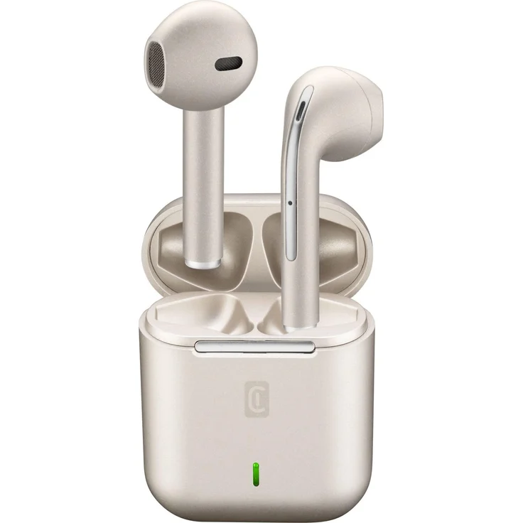 Cellularline TUCK White TWS In-Ear Bluetooth Headset mit Touch Control und 15 Stunden Akkulaufzeit, Weiß