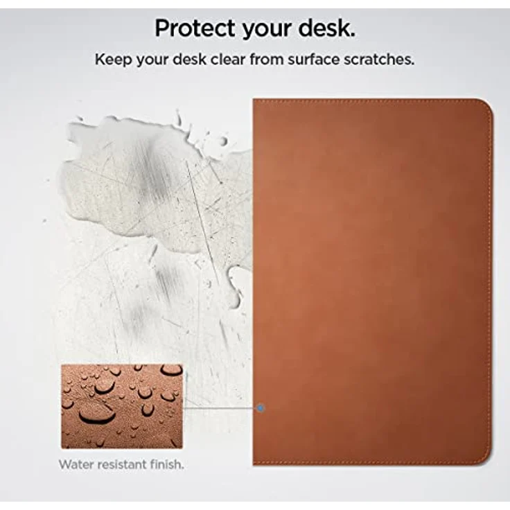 Spigen LD302, Mausmatte, Braun, Veganleder – Bild 4