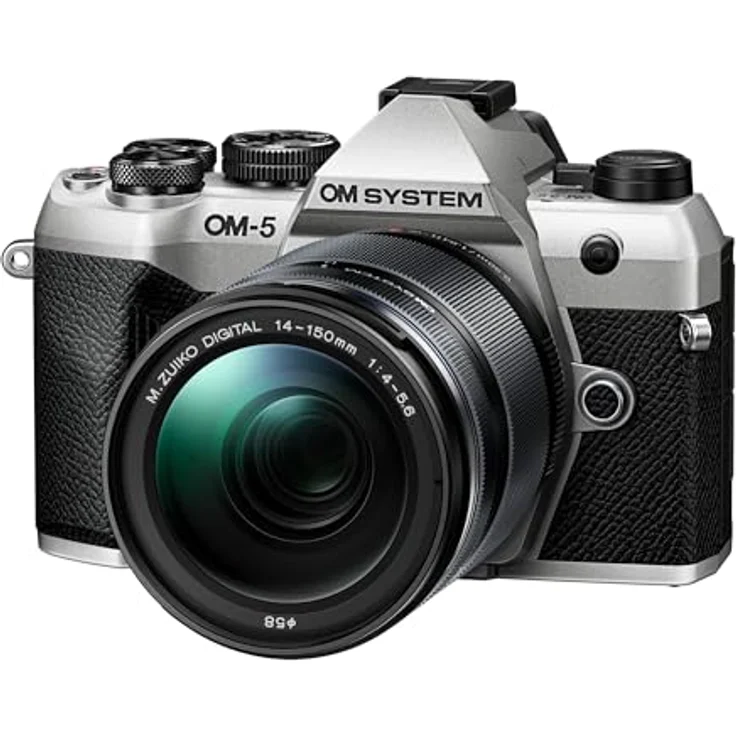 OM SYSTEM OM-5 II 1415-2 Kit, Systemkamera mit 20,4 MP, 4K Video, Staub- und spritzwasserfest, silber – Bild 3
