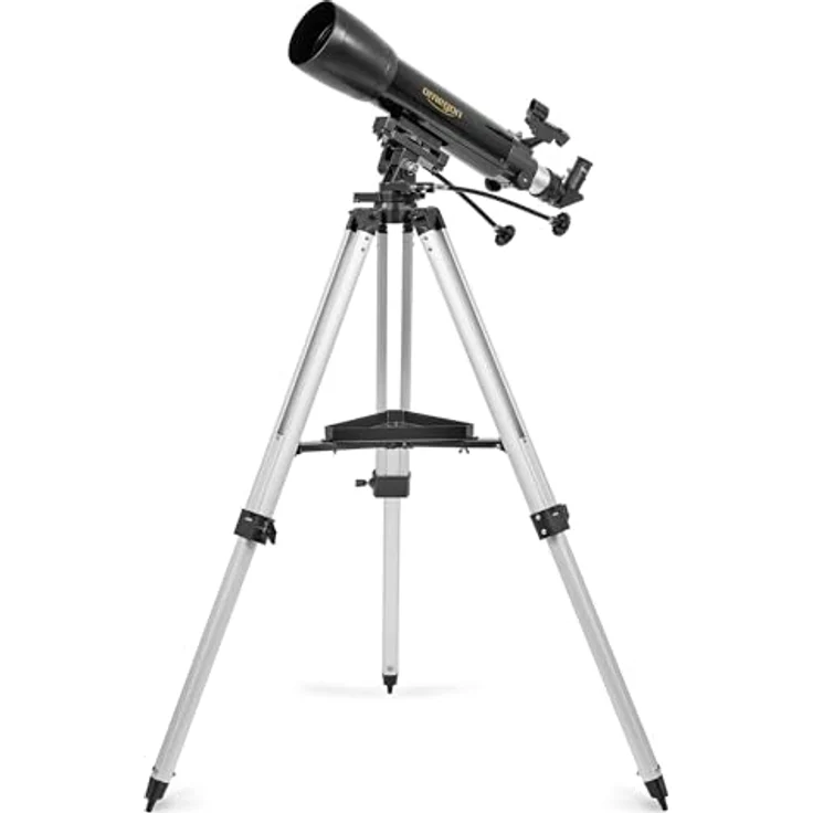 Omegon Teleskop AC 102/660 AZ-3 | Weitfeld-Refraktor-Teleskop | 102mm Öffnung | 660mm Brennweite | Einfache Bedienung | Perfekt für Mond- und Sternbeobachtung – Bild 3