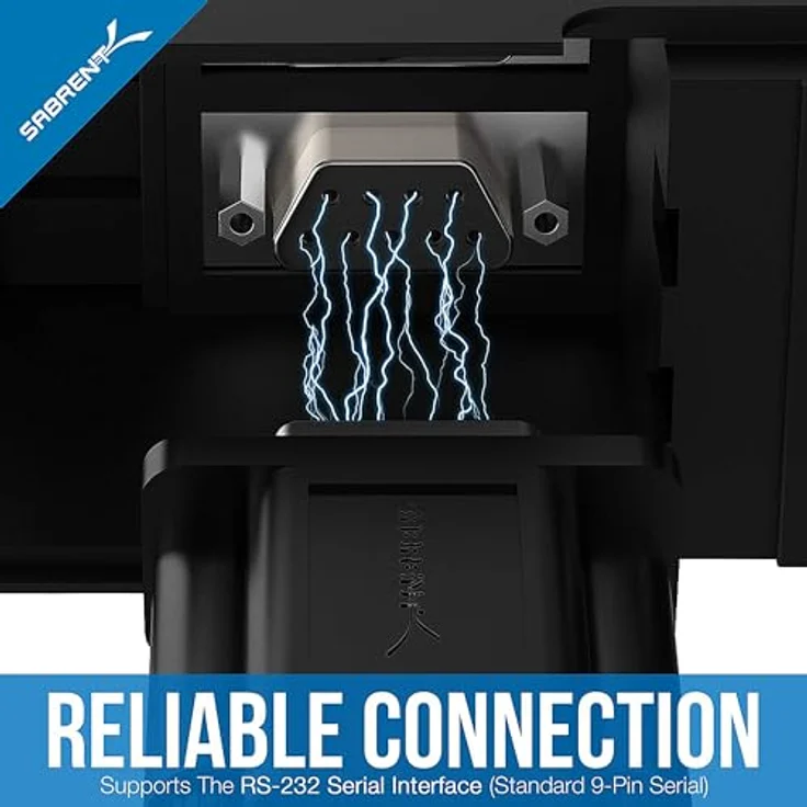 Sabrent Serial - Kabel USB 2.0 zu Seriell (9-polig) DB-9 RS-232 Adapterkabel 6ft(182cm) Kabel [FTDI Chipsatz] (CB-FTDI) – Bild 6