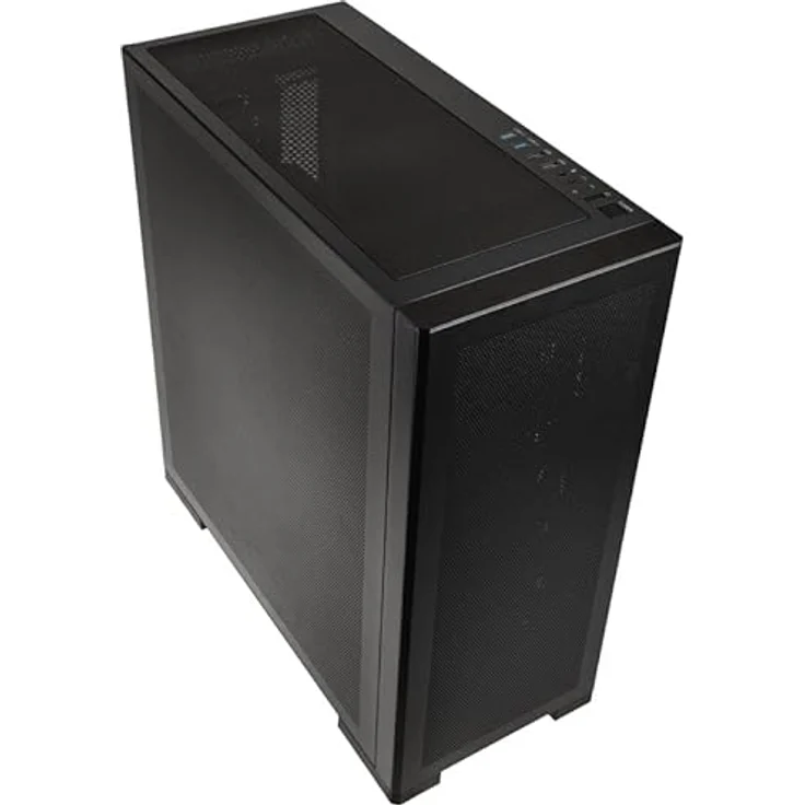Kolink Unity Meshbay Performance PC-Gehäuse, Mesh-Paneele, PWM-Lüfter, Halbe Netzteil-Hülle, SPCC-Stahl, Mid Tower, Schwarz – Bild 2