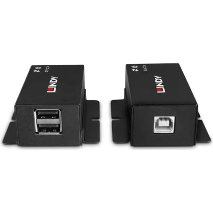 LINDY 43386 50m 2 Port USB 2.0 Cat.6 Extender, PowerLAN-Adapter mit bidirektionalem PoC, Plug & Play Installation, 3 Jahre Garantie – Bild 4
