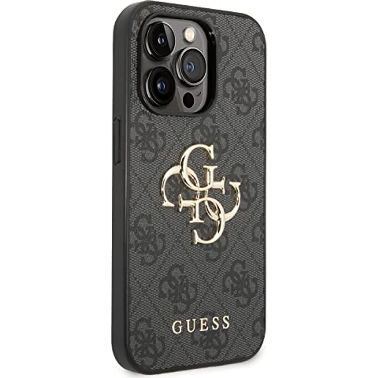 GUESS GUHCP15X4GMGGR Hülle für iPhone 15 Pro Max 6.7" grau hardcase 4G Big Metal Logo – Bild 4