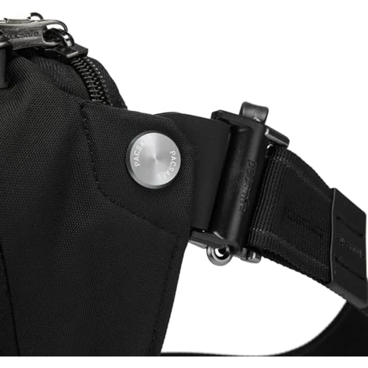 Pacsafe EXP 12 Sling, Notebook Tasche für 33,0 cm (13"), Schwarz, mit Roobar Deluxe Schließsystem und schnittfesten Materialien – Bild 11