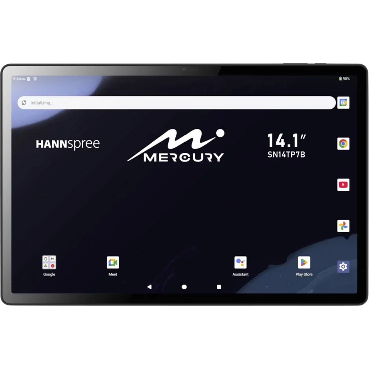 Hannspree Mercury 14.1 Zoll Android Tablet, 128 GB Speicher, 6 GB RAM, 1.8 GHz Octa-Core, 4G LTE, 1920 x 1280 Pixel, Metallgehäuse, Schwarz – Bild 1