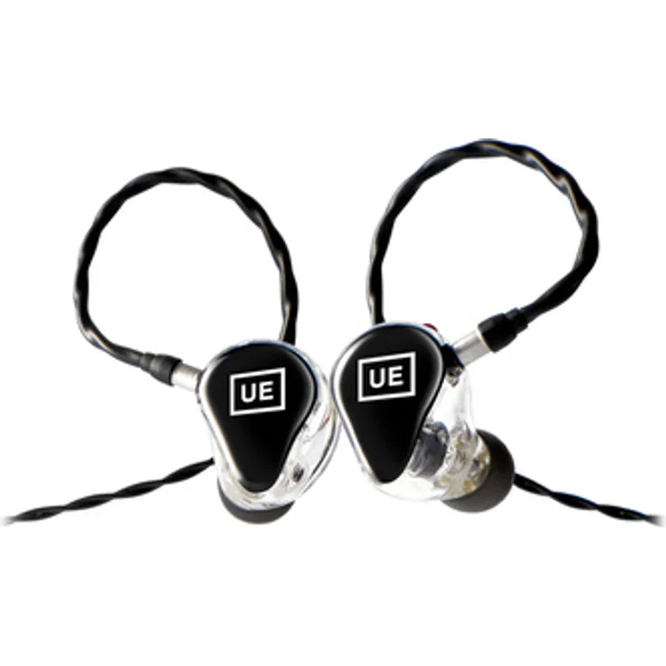 Ultimate Ears UE 150, In-Ear-Kopfhörer mit ergonomischer Passform und neutraler Klangabstimmung, transparent mit schwarzer Faceplate