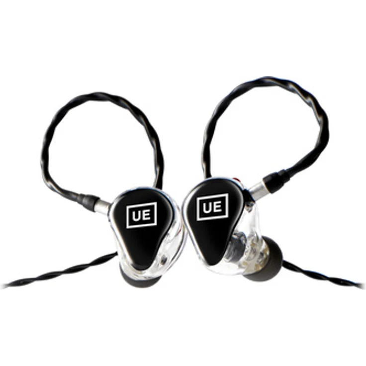 Ultimate Ears UE 150, In-Ear-Kopfhörer mit ergonomischer Passform und neutraler Klangabstimmung, transparent mit schwarzer Faceplate
