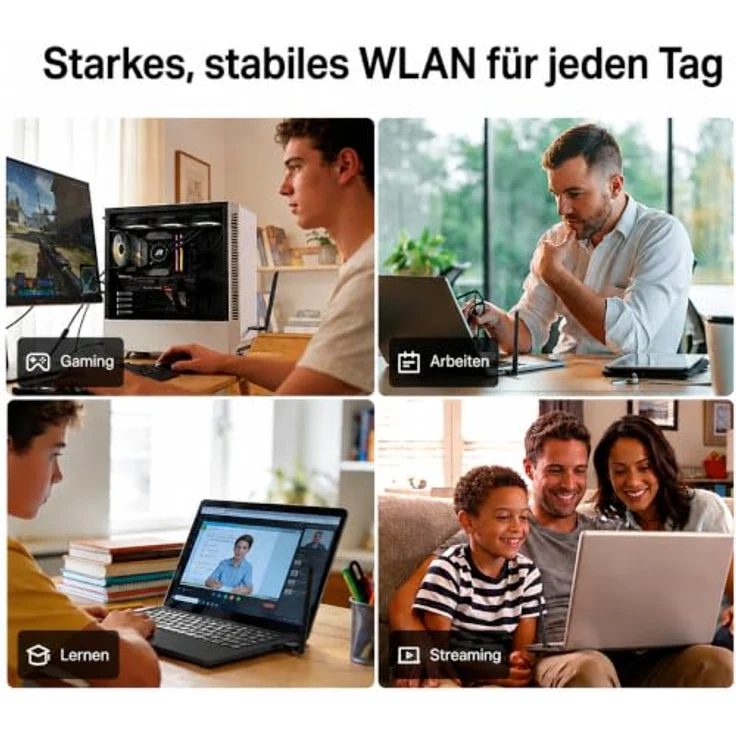 TP-Link Archer TXE70U Plus, WLAN Stick für PC mit AXE5400 Tri-Band WiFi 6E, USB 3.0, High-Gain Antennen, WPA3, kompatibel mit Windows 11/10 – Bild 4