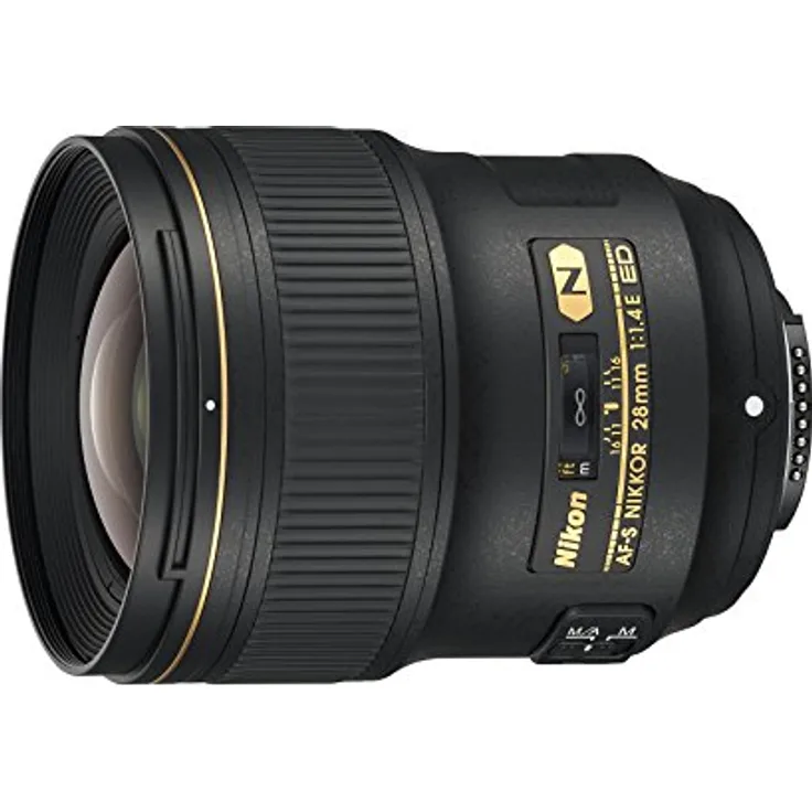Nikon AF-S NIKKOR 28mm 1:1.4E ED Objektiv schwarz