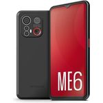 emporia ME6, Smartphone mit No-Panic-Taste, 5G Volte, 6,58-Zoll-Display, RAM 6 GB, ROM 128 GB, Android 13, 50 MP Kamera, 8 MP Selfie Kamera, Ohne Vertrag, Inkl. Easy Mode, Schwarz