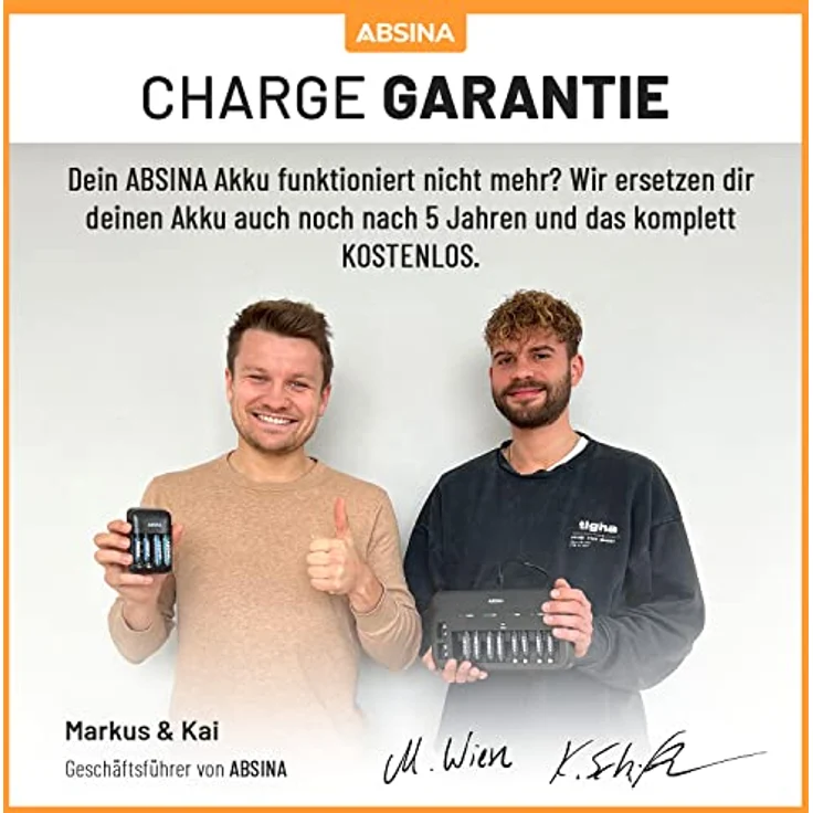 ABSINA AAA Akku 1150 NiMH 4er Pack - Wiederaufladbare AAA Batterien für Geräte mit hohem Stromverbrauch - Ideal für DECT Telefon – Bild 2