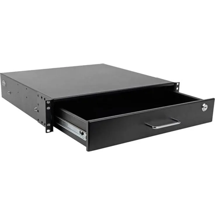 Tripp Lite Eaton Series 2U Locking Rackmount Storage Drawer, Rack Enclosure in Schwarz, 48.3 cm (19 Zoll)
