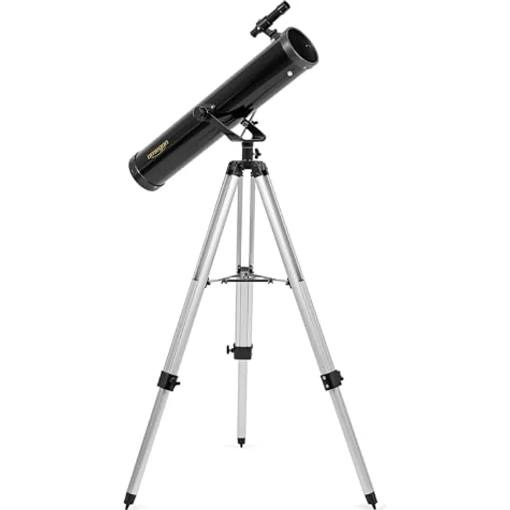 Omegon Teleskop N 76/700 AZ-1, Einsteigerfreundliches Spiegelteleskop mit Stativ für Amateur-Astronomie – Bild 8