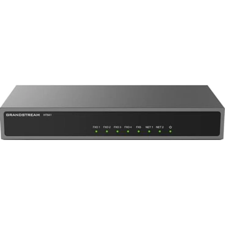 Grandstream FXO 4 FXS 1 GIGE PoE NAT Router, Hochleistungsgerät mit 3-Wege-Sprachkonferenzen