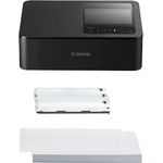 Canon SELPHY CP1500 Mobiler Fotodrucker, drahtloser Bluetooth-Drucker mit 54 Blatt 4x6 Postkartenpapier, schwarz - kompakt und leicht, wasserabweisende und kratzfeste Fotos