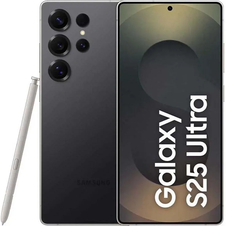 Samsung Galaxy S25 Ultra 512GB Titanium Black Smartphone mit 200 MP Quad-Kamera, EU-Modell, Titanium Black