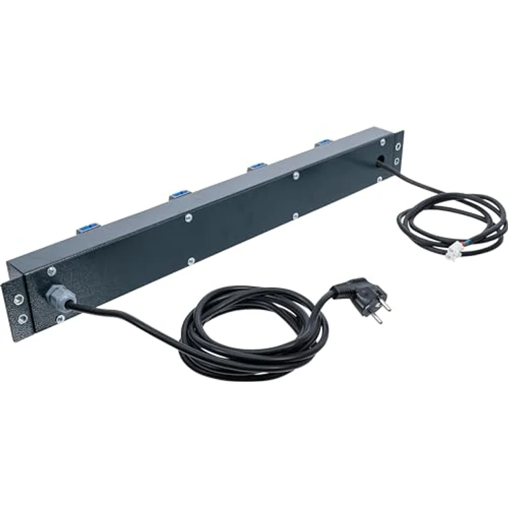 BGS 80190, Netzversorgungsleiste 4-fach 230 V mit Kunststoffabdeckungen für Schrankwand-System – Bild 2