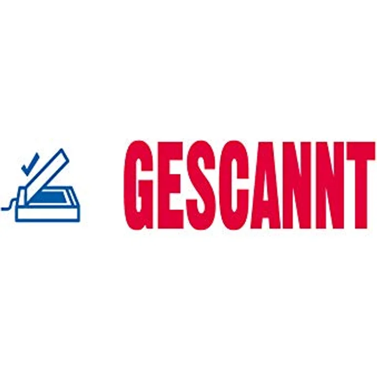 Trodat Stempel Office-Printy, 4912, Textstempel, mit Motiv und Text: Gescannt – Bild 2