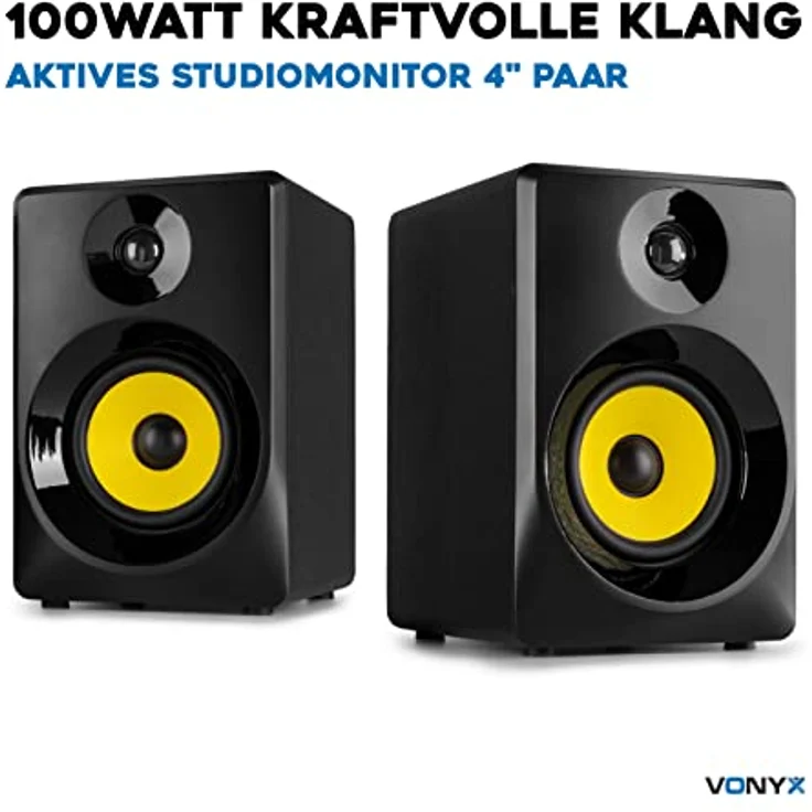 Vonyx SMN40B Aktiver Studio-Monitor 4-'-' Paar – Bild 6