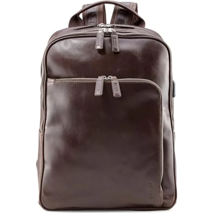 Picard Buddy Rucksack aus 100% Leder, mit Laptopfach für 39 cm, braun – Bild 6