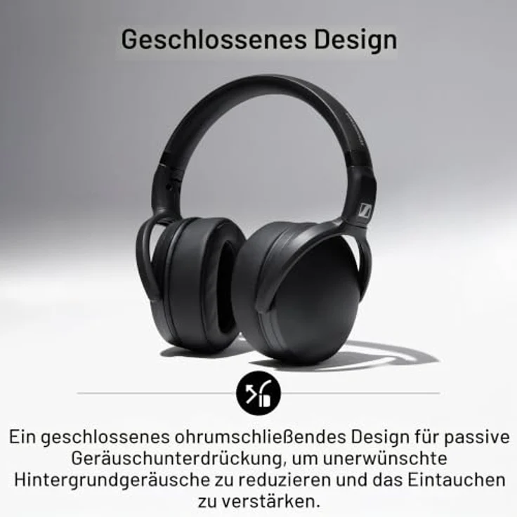 Sennheiser HD400U, Kabelgebundene Kopfhörer mit USB-C und intelligenter Fernbedienung, Schwarz – Bild 6