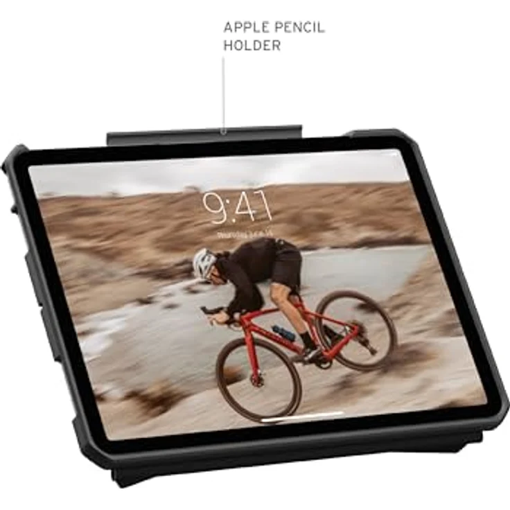 URBAN ARMOR GEAR Essential Armor Folio Apple iPad Air 11 Hülle (M2 / 2024) Case (Wake / Sleep Funktion, Apple Pencil Stift-Halter, Standfunktion) schwarz – Bild 3
