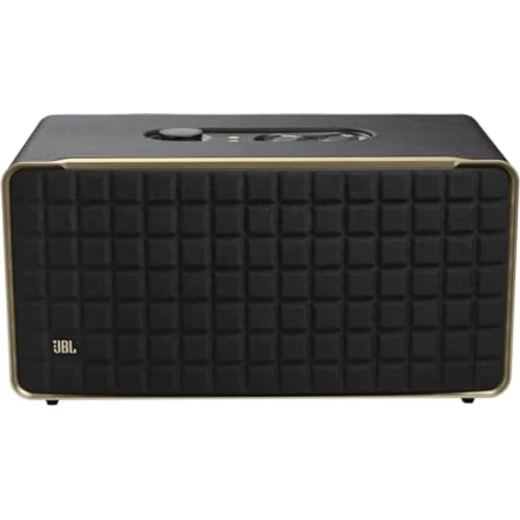 JBL Authentics 500 Hi-Fidelity Smart Home Lautsprecher – 70er Jahre Retro-Design Bluetooth Box – Mit Google Assistant, Kompatibel mit Amazon Alexa, AirPlay One App – Schwarz – Bild 2