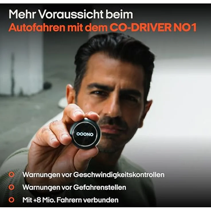 ooono Blitzerwarner CO-DRIVER NO1 Verkehrsalarm, Bluetooth, mit App, Echtzeitwarnung – Bild 2