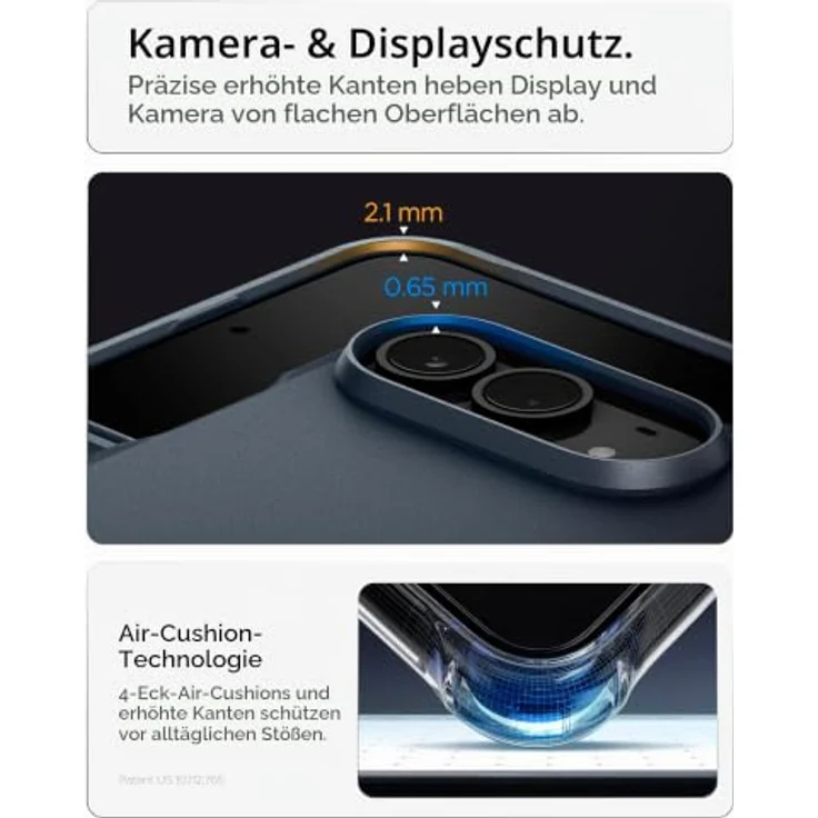 Spigen Tough Armor Pro MagSafe, Handy-Schutzhülle für iPhone Duo, Metal Slate, Dunkelblau – Bild 8