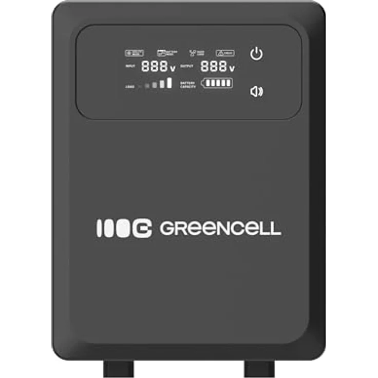 Green Cell UPSLPPC1200, Unterbrechungsfreie Stromversorgung (USV) Line-Interactive, 2 kVA 1200 W für Haushalte und Büros – Bild 4