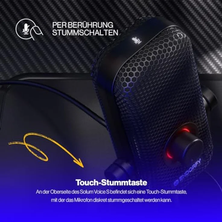 Endorfy Solum Voice S (schwarz, USB-C), Mikrofon – Bild 6