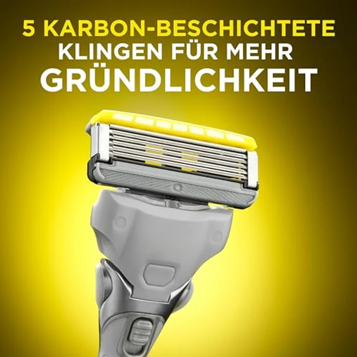 Wilkinson Sword Hydro 5 Skin Protection Advanced Rasierer mit 5 Karbon-beschichteten Klingen, blau – Bild 2