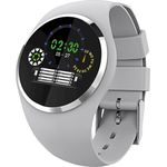 Atlanta 9703-4 Armbanduhr Smartwatch Herren grau, Blutdruck Kalorienzähler Schlafanalyse Schrittzähler Herzfrequenzsensor