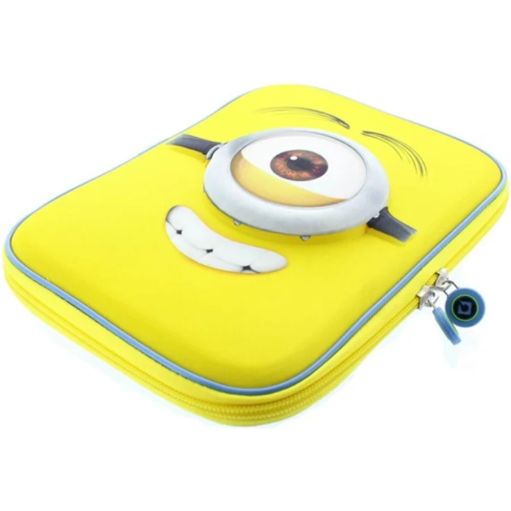 Minions Universal Tablet Tasche 7-8" Googly Eye, robuster Schutz mit eingebautem Standfuß für iPad Mini, Galaxy Tab und Kindle Fire