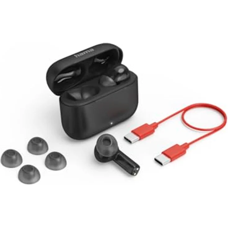 Hama Passion Clear II, Kabelgebundene Kopfhörer mit Active Noise Cancelling (ANC), 200 Stunden Akkulaufzeit, Schwarz – Bild 10