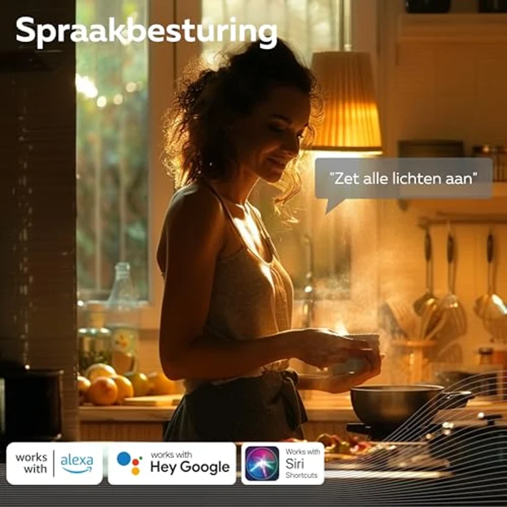 CALEX Smart Spirale Filament Glühbirne E27, WLAN LED Leuchtmittel mit Alexa und Google Home, 7W Vintage A60, warmweißes Licht – Bild 5