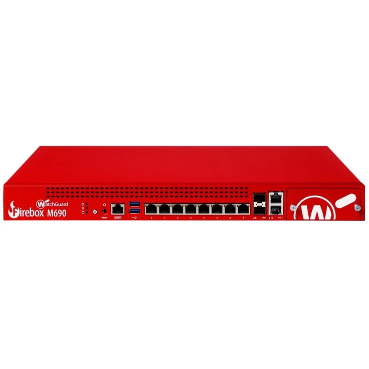 WATCHGUARD Firebox M690, Sicherheitsgerät mit 10GbE und 1 Jahr Standard-Support