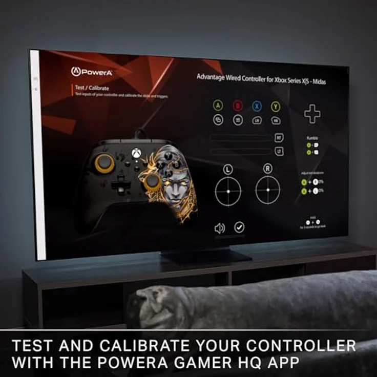 PowerA Advantage Wired Controller für Xbox Series X/S, Fortnite Midas mit Trigger-Lock und Dual-Vibrationsmotoren – Bild 8