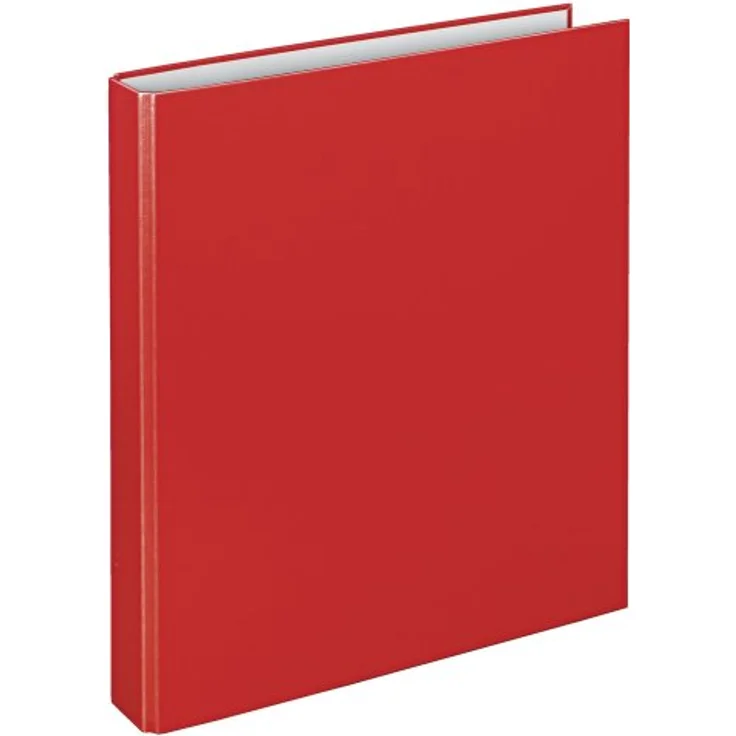 VELOFLEX Präsentationsordner Ringbuch Basic A4, 4-D-Ring-Mechanik mit 25mm Füllhöhe, PP kaschiert, rot – Bild 2