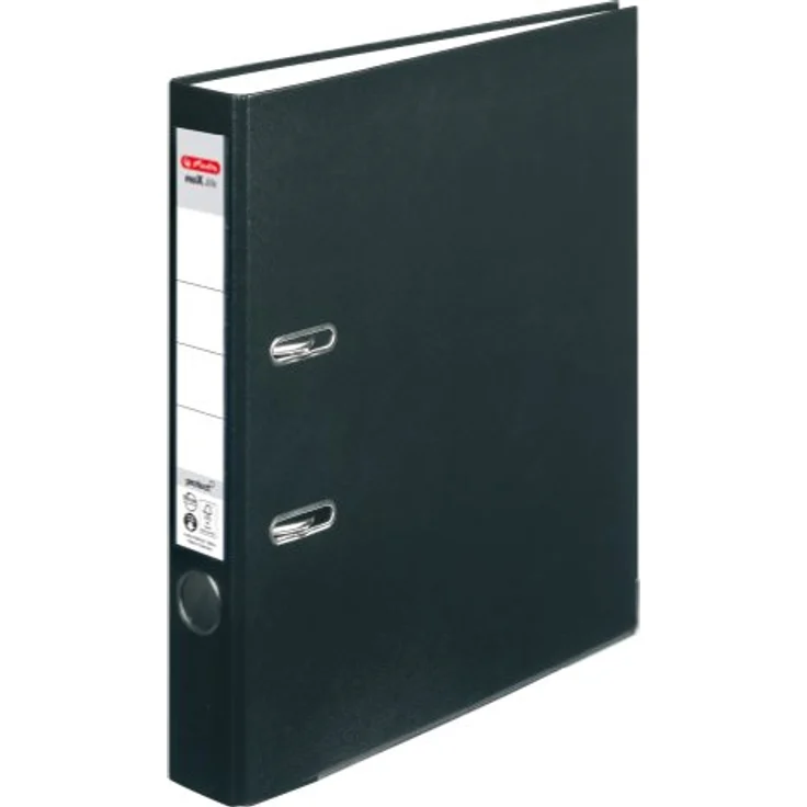 Herlitz Ordner 5450804 maX.file protect, PP, A4, 5cm, Kunststoffordner, schwarz – Bild 1